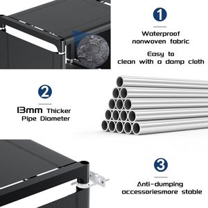 Estantería Metálica Modular de 12 Cubos, Organizador de Almacenamiento para Libros - Product Image 3