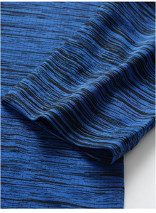 Chemise décontractée à manches longues pour homme, bleue, tricotée, à rayures, séchage rapide, pour l'été, coupe confortable, tissu doux - Product Image 3