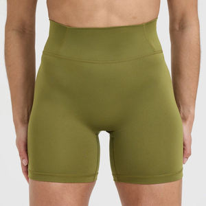 High Waisted Women Gym Shorts Seamless Yoga Athletic Fitness Shorts Compression Sports <b>Leggings</b> for Activewear Wholesale - Product Image 1