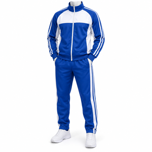 OEM Manufacturer Print Cut Hem Stacked <b>Sweat</b> Pants Set for Men Jogger Sets Hem <b>Top</b> 2 Piece Men Tracksuits Set - Product Image 5