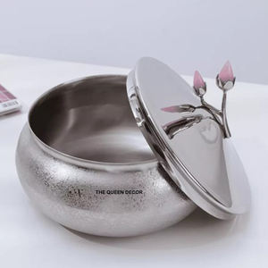 Recipiente Redondo con Acabado Plateado para Azúcar, Café y Té de Cocina, Recipiente de Almacenamiento de Alimentos de Acero Inoxidable - Product Image 1