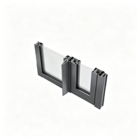 Portes battantes à ouverture vers l'intérieur/vers l'extérieur ou à ouverture au-dessus (type auvent) avec verre double vitrage à étanchéité supérieure et cadre en alliage d'aluminium de haute qualité