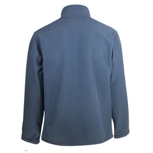 Econex Sports Men's Blue Fleece Jacket Full <b>Zip</b> Stand Collar Windproof Casual Outdoor Wear Regular Fit Polyester Finished - Product Image 5