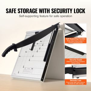 Taglierina a Ghigliottina Professionale da 18 Pollici, Capacità 15 Fogli con Barriera di Protezione/Lama per Formati A3 e A4 - Product Image 6