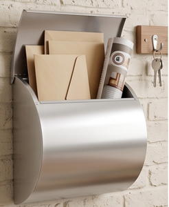 Boîte aux lettres murale galvanisée, antirouille, avec revêtement en poudre, accès frontal, sans serrure, pour extérieur, maison et bureau. - Product Image 3