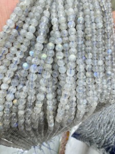 Wholesale High Quality 4mm Natural Gray Moonstone Labradorite Stone Beads <b>for</b> Jewelry Making - Product Image 3
