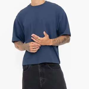 เสื้อยืดโอเวอร์ไซส์ผู้ชายดีไซน์ใหม่ ผ้าฝ้าย 100% สวมใส่สบายสำหรับฤดูร้อน ระบายอากาศได้ดี แห้งเร็ว ขายส่ง - Product Image 1