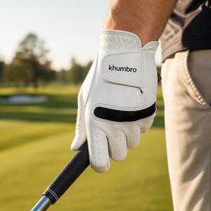 Gants de golf en cuir Cabretta blanc de qualité supérieure avec logo personnalisé pour hommes et femmes, respirants, antidérapants, gants de golf professionnels - Product Image 3