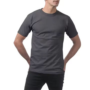 เสื้อยืดคอกลมแขนสั้นทรงหลวมผ้าคอตตอนหนา 200 กรัม 240 กรัม 300 กรัม สำหรับผู้ชาย ป้องกันขนร่วง รับสั่งทำ - Product Image 6