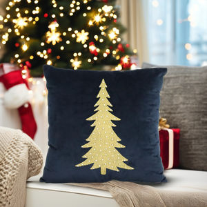 Custom Design Cotton Woven Embroidered Cushion Cover for Home Indoor Outdoor Custom Embroidery <b>Pillow</b> case for <b>Christmas</b> - Product Image 1