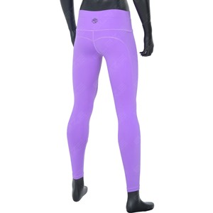 Contrast <b>Stitch</b> Solid Pattern Yoga <b>Leggings</b> with Pockets Elastic Waist Pants Style - Product Image 3