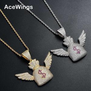 Pendentifs en diamants, collier hip-hop serti de pierres pour hommes, pendentif de luxe brillant - Product Image 4