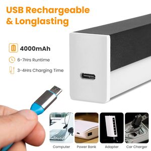 Luce da Galleria Wireless Dimmerabile Ricaricabile, 3 Colori di Luce, 3 Impostazioni Timer, Luce Magnetica per Esposizione Artistica e Illuminazione Vetrina - Product Image 4