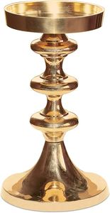 Candélabre en laiton poli fait main, antidérapant, pour comptoir, centre de table pour la décoration de la maison et de mariage - Product Image 1