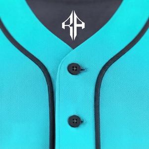 Ensemble de baseball pour hommes de haute qualité, matière 100% polyester, col en V, impression par transfert par sublimation par RIVIAN ATLANTIC - Product Image 6
