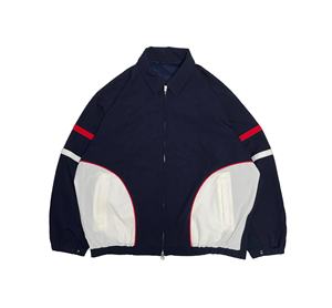 Veste coupe-vent à col montant rétro vintage pour hommes, en nylon léger de meilleure qualité, avec fermeture éclair pour hommes - Product Image 1