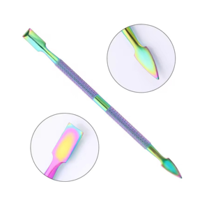 High Quality Stainless Steel Double End Cuticle Remover Pusher Professional Nail <b>Cleaning</b> <b>Tool</b> for Manicure Pedicure Home Use - Product Image 1