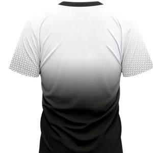 Mens Breathable <b>Knitted</b> Short Sleeve T Shirt Shorts Set Gradient Honeycomb Print Sportswear Casual Gym Training Running Summer - Product Image 5