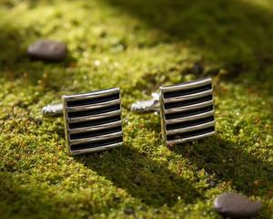 Boutons de manchette pour hommes en gros |   Boutons de manchette en métal personnalisés pour mariage, affaires et tenues formelles, bijoux de mariage en gros - Product Image 3