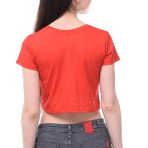 Latest Design Outdoor Use Women <b>Crop</b> <b>Top</b> Solid Color Comfortable Casual Wear T-shirt For Womens Private Labeling <b>Crop</b> <b>Top</b> 2026 - Product Image 2