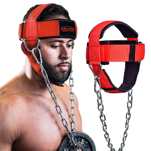 Adjustable Neck Harness with Heavy Duty Steel Chain Padded Nylon Neck <b>Weight</b> Lifting Exerciser <b>Trainer</b> Wholesale - Product Image 1
