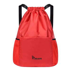 New Custom All Colors Nylon <b>Drawstring</b> Front Pocket Bag Lightweight Sports Storage Bag Laptop <b>Backpack</b> for Business and School - Product Image 5