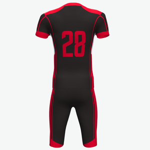 Conjunto de Uniforme de Fútbol Americano Personalizado en Negro y Amarillo, Jersey y Pantalones Transpirables para Equipo, Kit de Entrenamiento Atlético - Product Image 5