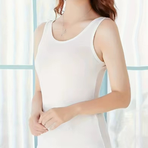 Tank <b>Top</b> For Women's Casual style sleeveless Gym Wear 100% Cotton Solid Color Breathable Tank <b>Top</b> For Women's - Product Image 1