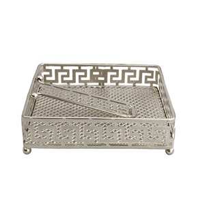 Porte-serviettes en métal polyvalent avec cadre robuste pour une utilisation pratique et bien organisée sur la table - Product Image 1