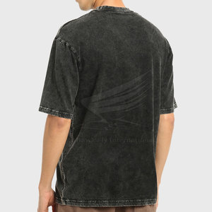 T-shirt pour homme en coton 100% respirant, de haute qualité, avec un design tendance, effet délavé, nouvelle arrivée, léger - Product Image 3