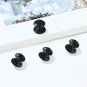 Perillas de Gabinete de Aleación de Zinc de Calidad Premium, Acabado Negro Mate Contemporáneo, Suministros de Herrajes al por Mayor para Cajones de Cocina y Baño - Product Image 1