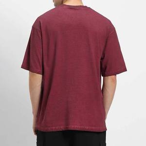 Camiseta de Manga Corta con Cuello en V para Hombre, Talla Grande, Color Sólido, Estilo Casual, Tejido de Punto de Algodón, Corte Regular - Product Image 2