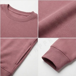 Sudadera de felpa francesa con estampado personalizado de alta calidad para mujer, Jersey 2025, Sudadera de cuello redondo de gran tamaño para mujer, algodón - Product Image 4