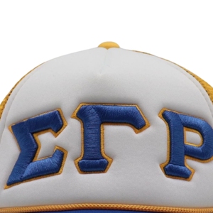 หมวกแก๊ป Sigma Gamma Rho แบบ Snapback ปักลายตามสั่ง หมวกสมาคมนักศึกษากรีก ปรับขนาดได้ ด้านหลังเป็นตาข่าย สไตล์ลำลอง แฟชั่นสตรีทแวร์ - Product Image 5
