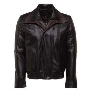Chaqueta de Aviador Estilo Bomber para Hombre, OEM, Personalizada, de Alta Calidad, Piel de Oveja Genuina, Hecha a Mano, Estilo Vintage - Product Image 4