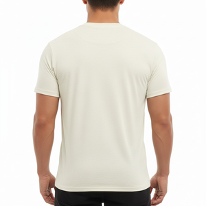 T-shirt de sport en jersey 100 % coton de haute qualité, motif uni, coupe classique, pour homme, épais, écologique et respirant - Product Image 2