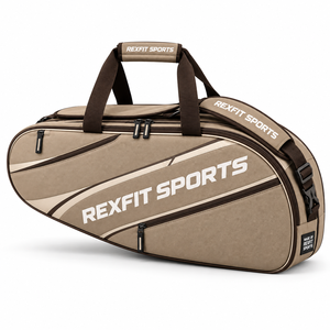 กระเป๋าใส่ไม้แบดมินตันและไม้เทนนิส Rexfit สีน้ำเงิน พร้อมสายสะพายไหล่ปรับได้ ช่องซิปด้านข้าง และป้ายกำกับแบบกำหนดเอง - Product Image 2