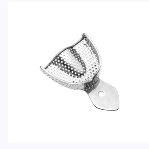Azicon's Perforated Impression Tray - Stainless Steel Reusable Autoclavable Dental Lab Upper & Lower Orthodontic Impression Tray - Product Image 3