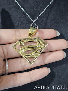 Elegante Colgante Hip Hop de Plata de Ley 925 con Baño de Oro Rosa y Moissanita, Sin Níquel ni Plomo, Diseño Moderno y a la Moda - Product Image 3