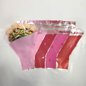 Factory Custom Waterproof Cellophane OPP (BOPP) flower wrapping <b>Paper</b> see through with heart <b>pattern</b> for Flower Bouquet - Product Image 4