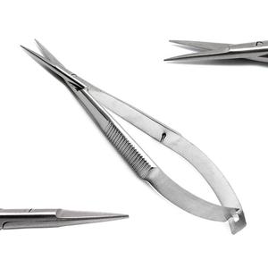 Ciseaux ophtalmiques Castroviejo Micro Eye Scissor droits, courbes, pointus, ciseaux chirurgicaux ophtalmiques manuels certifiés CE Classe I Hôpital général - Product Image 2