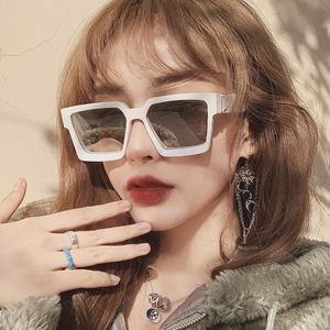 High Quality New Custom Luxury Unisex Full Rim Square Fashion Trendy <b>Retro</b> Oversize Vintage UV400 Stylish <b>Sunglasses</b> - Product Image 5