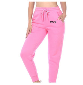 Pantalon de survêtement décontracté pour homme en molleton de coton extensible, coupe ample évasée, anti-plis, respirant, marron uni, très demandé - Product Image 1