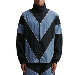 Chaqueta cortavientos ligera personalizada OEM para hombre, transpirable, impermeable, para exteriores, con cuello levantado, decoración bordada fina - Product Image 5