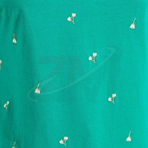 Camiseta bordada para mujer, ropa informal cómoda para viajes y actividades diarias, camiseta bordada transpirable para mujer - Product Image 5