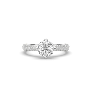 Anillo de Compromiso con Diamante Cultivado en Laboratorio de Corte Cojín de 2.61 Quilates, Oro Sólido de 14K/10K, Diseño Ligero y Único, Joyería de Aniversario para Mujer - Product Image 2