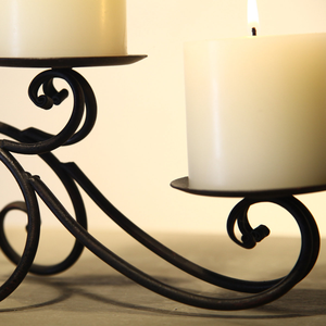 Durable <b>Light</b> Weight Handmade Solid Iron <b>Wire</b> Candle Holder Fireplace Candelabra Portable for Home Decor Wedding Christmas - Product Image 3
