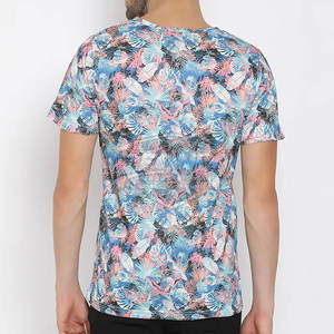 Camiseta de sublimación 100% algodón con logo personalizado impreso, diseño único, corte holgado, camiseta de sublimación de verano para hombre - Product Image 3