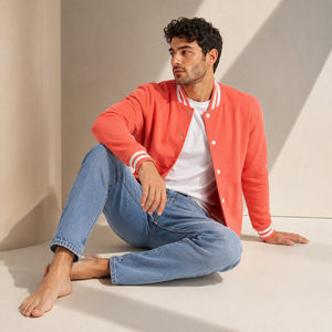 <b>Mens</b> varsity fashion <b>jacket</b> crafted for all day comfort with sporty details and durable structure for everyday modern styling - Product Image 5