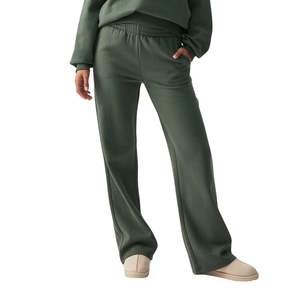 Pantalones de chándal anchos de cintura alta para mujer, informales, de algodón suave, holgados, tipo jogger, venta al por mayor OEM - Product Image 5